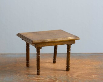 Wooden Table - 1:12 Scale Vintage Dollhouse Furniture