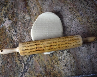 Personalized Laser Engraved Rolling Pin