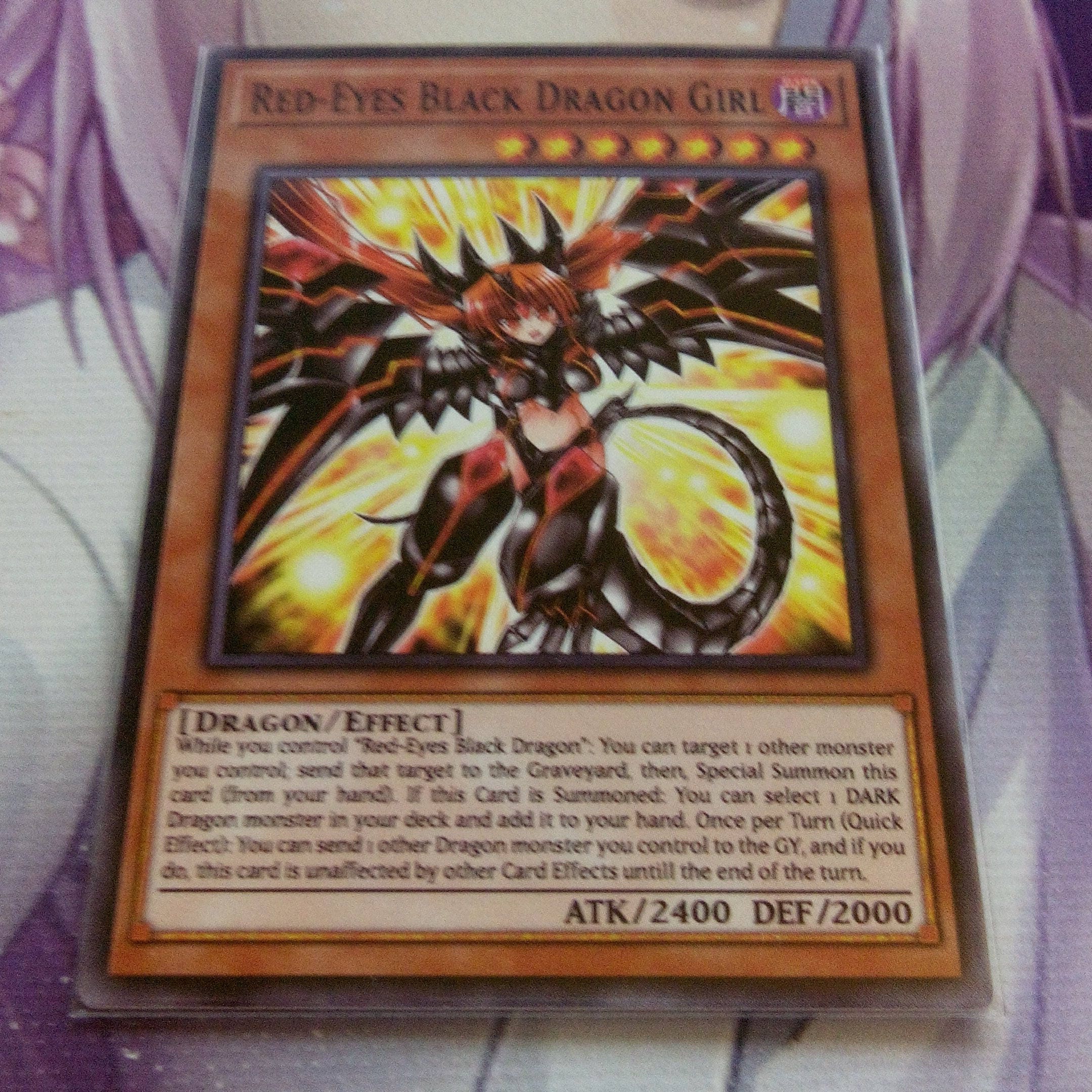 RedEyes Black Dragon Girl COMMON Orica Fanmade Yugioh