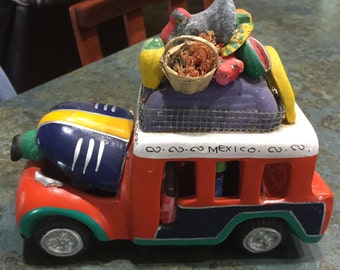 Cancun Cozumel Mexico Folk Art Clay Pottery Crossing The Border