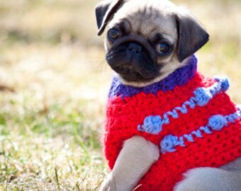 XXS or XS Custom Dog Sweater Vest - Made to Order for You