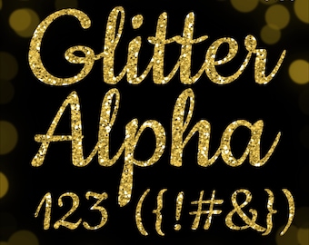 gold glitter alphabet letters numbers gold alphabet clipart digital