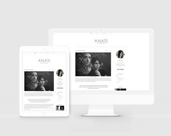 lifestyle blogger template minimal blog design responsive