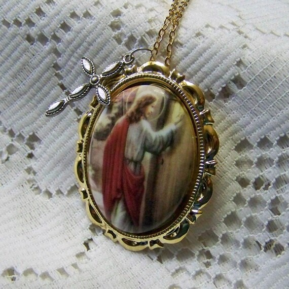 Jesus Necklace Religious Necklace Catholic Jewelry