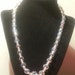 Crystal necklace 1950's Vintage Aurora Borealis graduated c clasp necklace women's jewelry