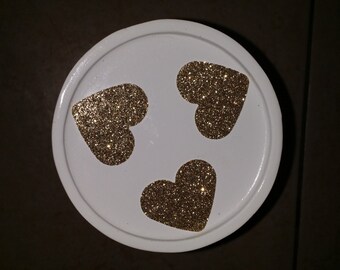 Gold Glitter Heart Confetti