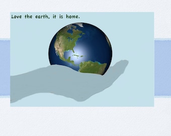 Love the Earth Card Downloadable Printable