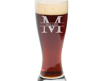 Custom Pint Glass, Pilsner Glass, Personalized Pilsner, Beer Glass, Husband Gift, Boyfriend Gift, Groomsmen Gift