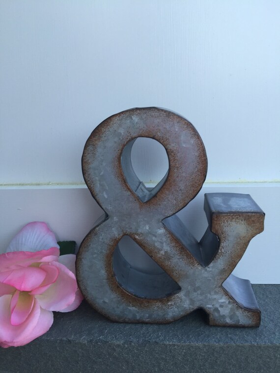 Metal Letters/ Wall Decor/ Wall Metal Letter/ Galvanized