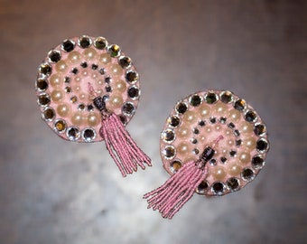Burlesque pasties with tassles