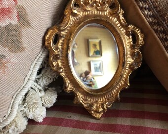 Italian Florentine Wood Gold Ornate Mirror