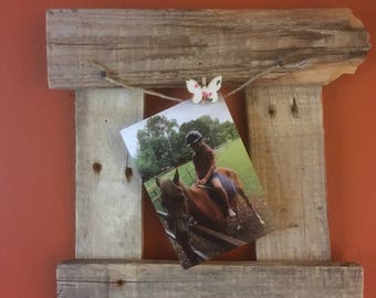 Rustic, Shabby Chic Picture Frame made from Reclaimed Wood