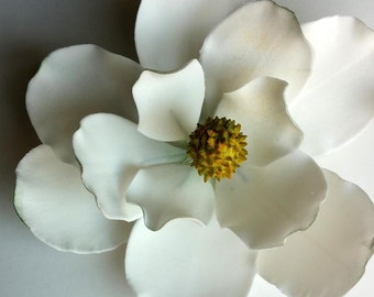 GUM PASTE FLOWER Magnolia approx 5" in diameter