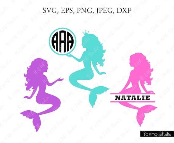 Download Mermaid SVG Mermaid Monogram Svg Cute Mermaid Svg Mermaid