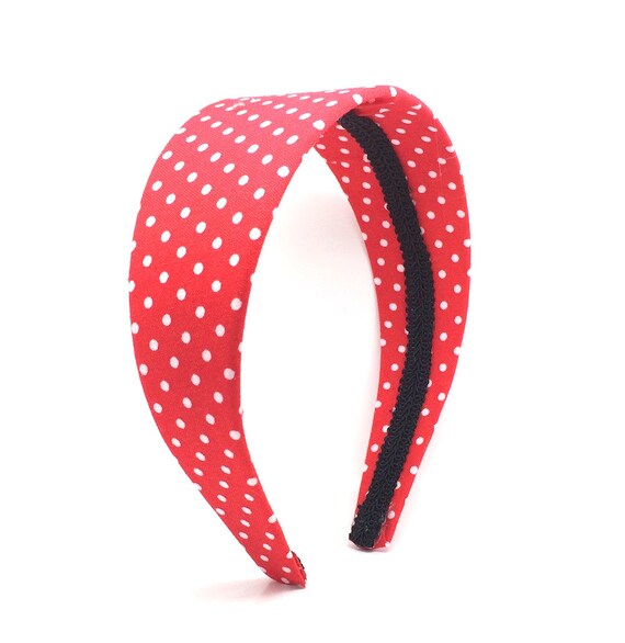 Red and White Polka Dot Headband Big Girl Headband Adult