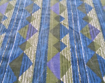 Fabric by the yard, Vintage, modern print, yardage, diamond and stripe pattern, quilt, fabric by the yard Width 36, Length 36, 1 yard