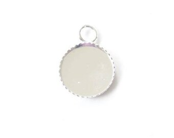 Support cabochon metal 10mm