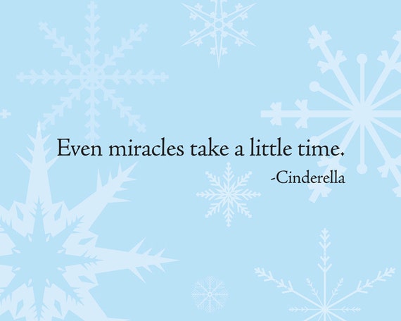 Even miracles take a little time nursery art