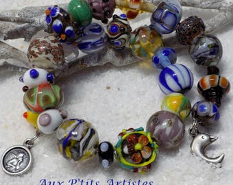Wholesale lot 27 lampwork beads