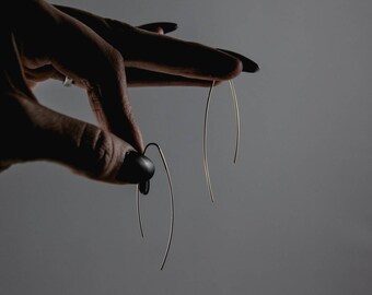 Wishbone Minimal 14k Gold Filled Earrings