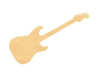 Guitar Sign Shapes and Wood Cutouts - Large Sizes up to 39 Inches - for Projects or Other Use