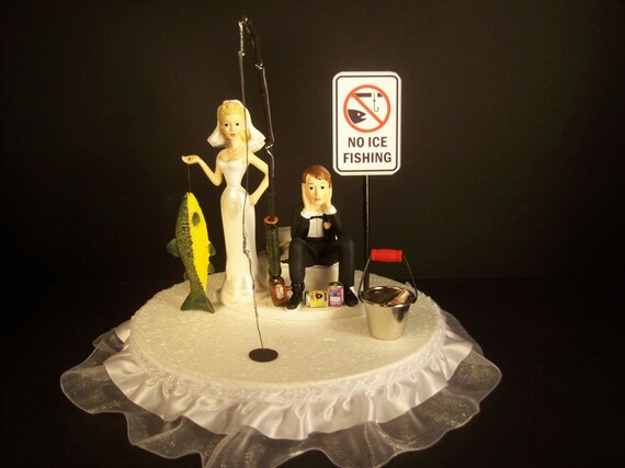 Ice Fishing Cake Topper Ice Fishing Cake Topper