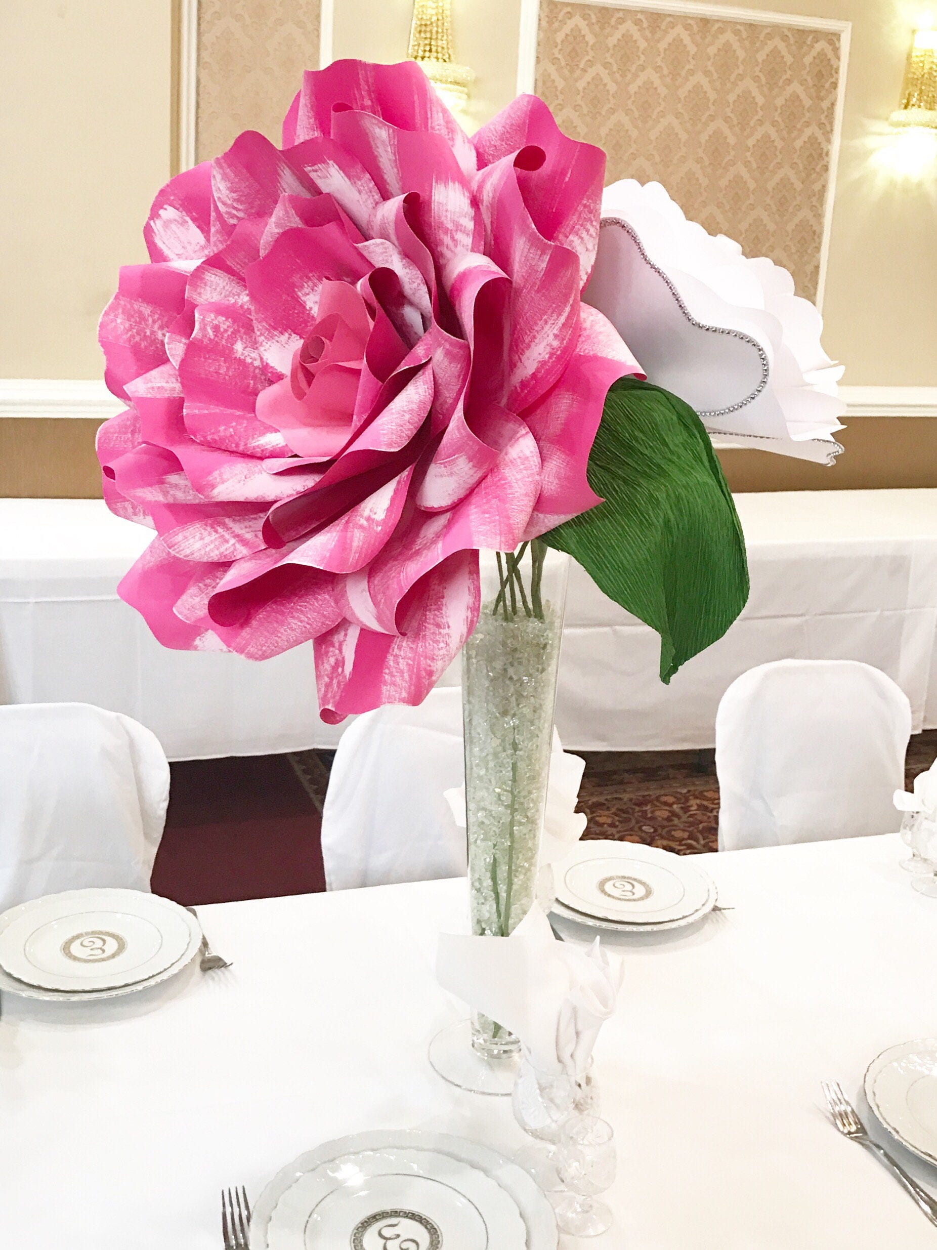 X Large Paper Flower Centerpiece Giant Paper Flower Large