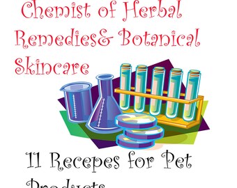 80% sale. 11 Recipes for Natural Professional Pet Products + Method ( Pet Shampoo, Pet Spray, Pet ointment) For personal / Commercial use