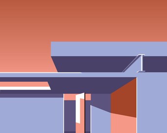 Mid Century Modern Architecture Series Print 01