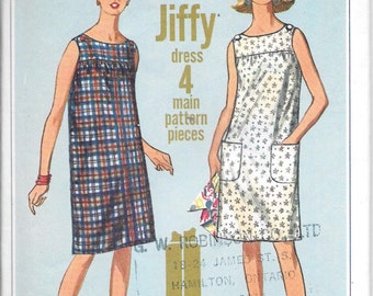 Vintage 1960s Simplicity Sewing Pattern 6531- Misses' Dress size 14 bust 34 Uncut