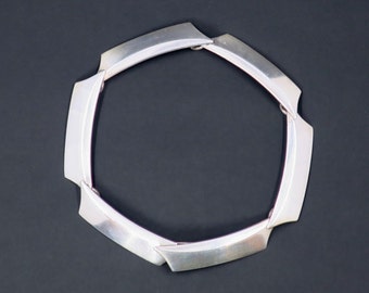 Georg Jensen Modernist Sterling Silver Link Bracelet by Bent Gabrielsen