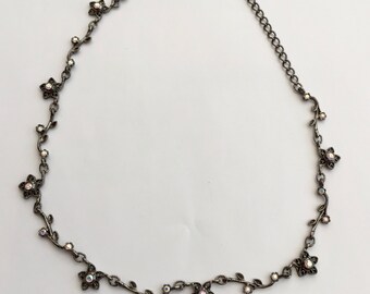 1990's Aurora Borealis Crystal Necklace