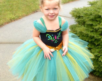 Anna Tutu Dress, Anna Costume, Frozen Costume, Anna Dress, Princess Tutu Dress, Frozen Birthday, Princess Costume, Coronation Costume
