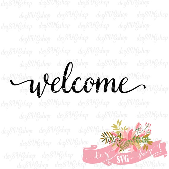 Download Welcome SVG Cut File Welcome stencil svg files for