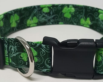 Dog Collar, Victorian Shamrocks