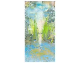 Print "Hopscotch Garden" 50x100 cm, reproduction, Fine Art Giclée