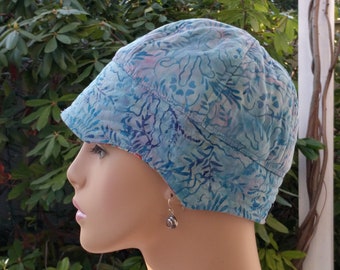 Chemo Hat Soft Cancer Cap Alopecia Hat Reversible Small/Medium