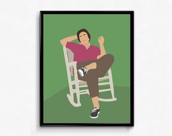 Harper Lee Feminist Poster- Minimalist Writer Poster- Wall Art Decor