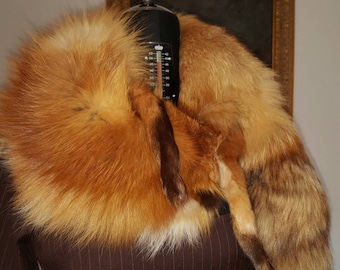 Real VINTAGE Red Fox stole