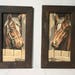 Vintage Pair of Paint By Number Horses, Free Shipping, Two Framed Horse Paintings Vintage 1980s - Wall Art - Home Decor - For Horse Lovers