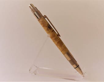 Click pens from golden Madrone wood