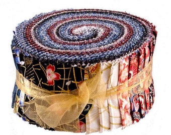Benartex - Butterfly Fandango Pinwheel/Jelly Roll By Ann Lauer - 40, 2.5" x 42" Fabric Precut Strips