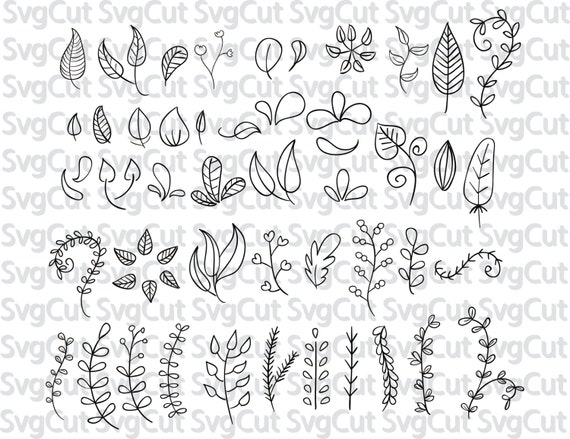 Download Leaf svg Branches Cut file Wedding Vector Clip Art DIY