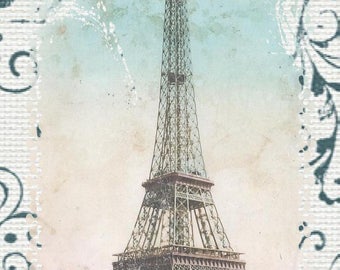 Applied in cotton twill "tour eiffel"