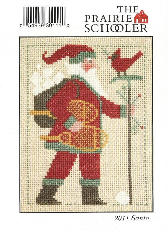 prairie schooler 2011 yearly santa cross stitch prairie schooler christmas