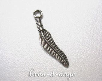 1 pendant Charm feather Charm
