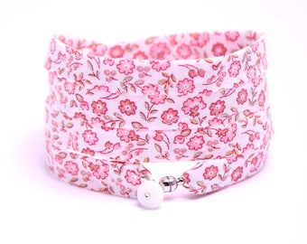 bracelet to wrap handmade fabric cotton