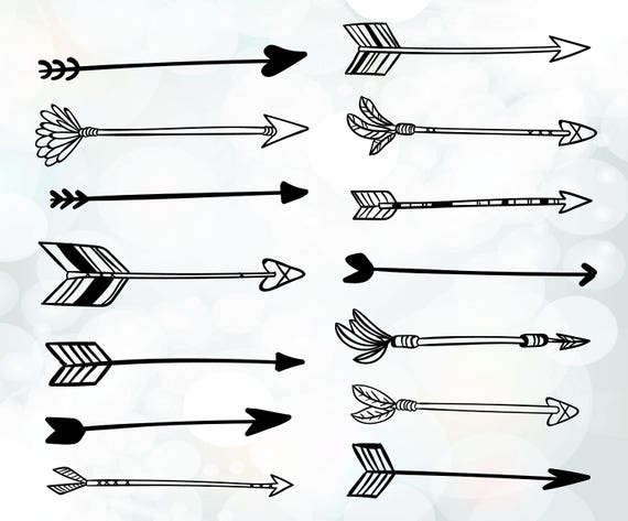 Download Arrows svg files for cutting hand drawn boho arrows