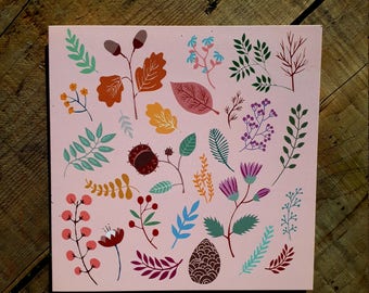 Square card- 'Autumn Beauty'