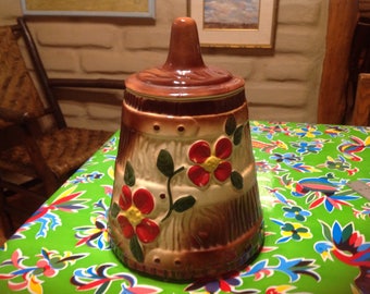 Vintage American Bisque butter churn cookie jar